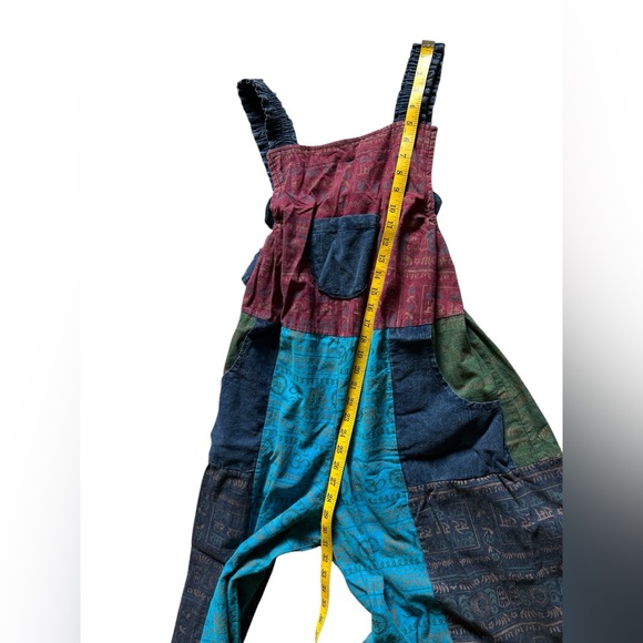 Kathmandu Imports Patchwork Harem Jumpsuit Overalls - Picture 16 of 16